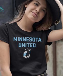 Retro Brand Youth Minnesota United FC Wordmark Black T Shirt