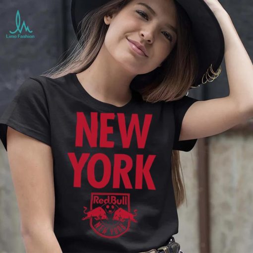 Retro Brand Youth New York Red Bulls Wordmark Black T Shirt