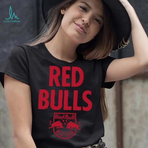 Retro Brand Youth New York Red Bulls Wordmark Black T Shirts