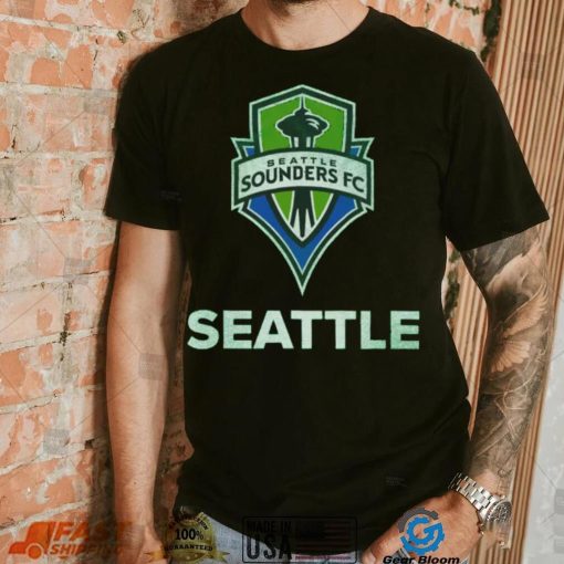 Retro Brand Youth Seattle Sounders Logo Green T Shirt