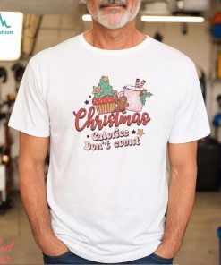 Retro Christmas Calories Dont Court Shirt