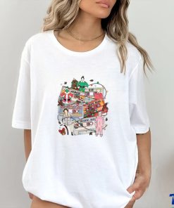 Retro Christmas Movie Cassette Characters shirt