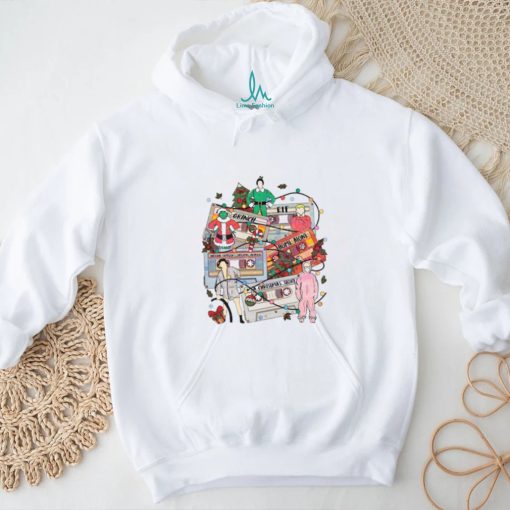 Retro Christmas Movie Cassette Characters shirt