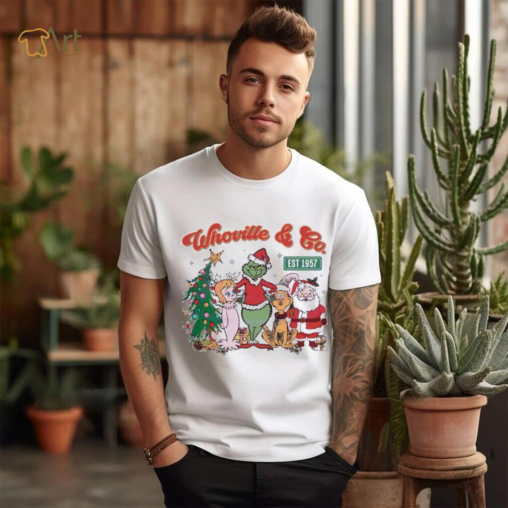 Retro Merry Grinchmas Whoville And Co Est 1957 Shirt Retro Merry Grinchmas Whoville And Co Est 1957 Shirt