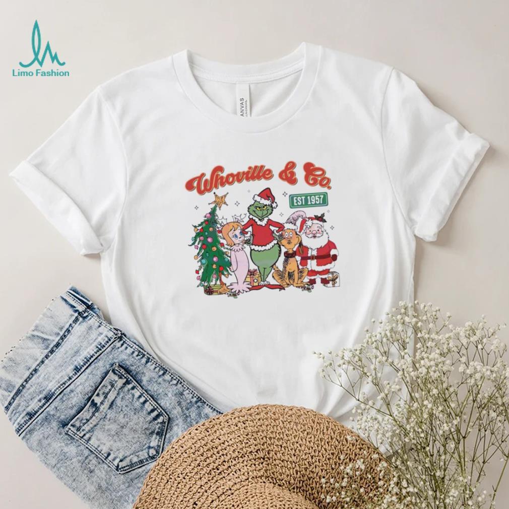 Retro Merry Grinchmas Whoville And Co Est 1957 Shirt Retro Merry Grinchmas Whoville And Co Est 1957 Shirt