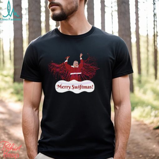 Retro Merry Swiftmas Taylor Santa Shirt