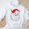 Retro Santa Christmas 3 4 Shirt