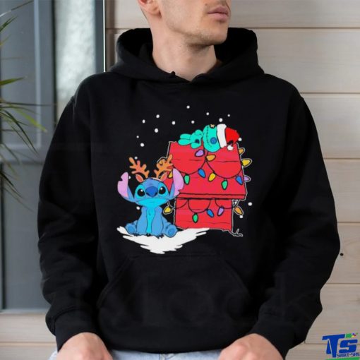 Retro Stitch And Scrump Christmas Lights Shirt