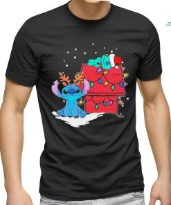 Retro Stitch And Scrump Christmas Lights Shirt