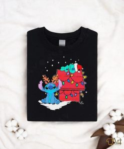 Retro Stitch And Scrump Christmas Lights Shirt