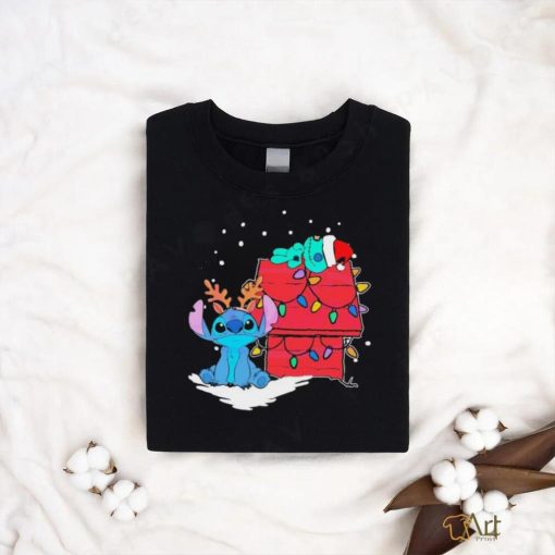 Retro Stitch And Scrump Christmas Lights Shirt