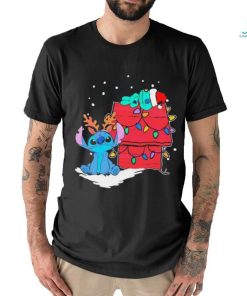 Retro Stitch And Scrump Christmas Lights Shirt