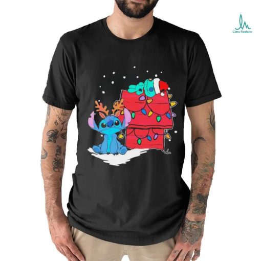 Retro Stitch And Scrump Christmas Lights Shirt