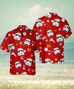 Retro Stormtrooper Santa Hat Reindeer Hawaiian Shirt