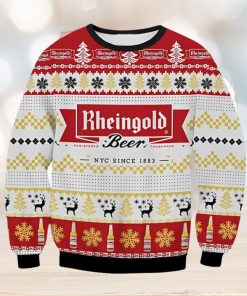 Rheingold Beer Ugly Christmas Sweater, Gift for Christmas Holiday