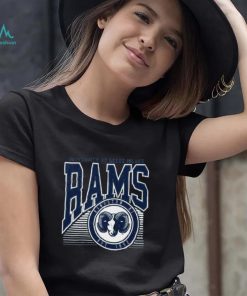 Rhode Island Rams Navy Offset Circle T Shirt