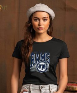 Rhode Island Rams Navy Offset Circle T Shirt