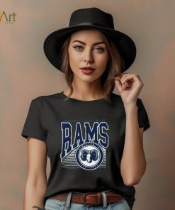 Rhode Island Rams Navy Offset Circle T Shirt