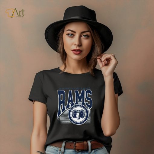 Rhode Island Rams Navy Offset Circle T Shirt