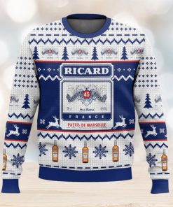 Ricard Ugly Christmas Sweater 2023 Christmas Gift 3D Sweater