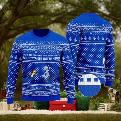 Rick & Morty Knitted Christmas Sweater For Men And Women