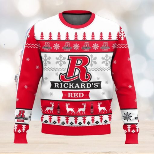 Rickards Red Beer All Over Printed Ugly Christmas Sweater Trending Christmas Gift Ideas