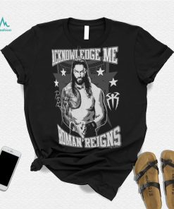 Ripple Junction Black Roman Reigns Acknowledge Me Graphic T Shirt