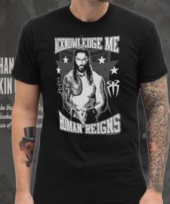 Ripple Junction Black Roman Reigns Acknowledge Me Graphic T Shirt