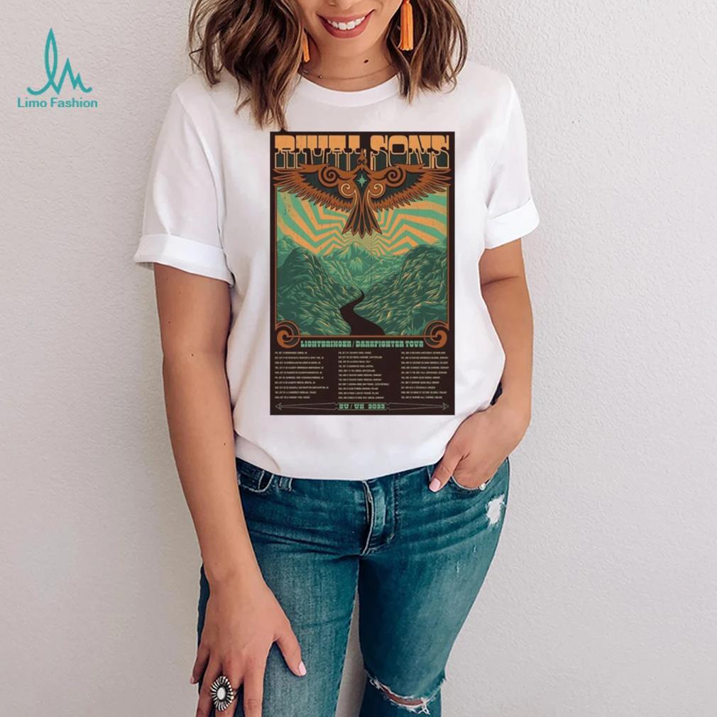 Rival Sons Lightbringer Darkfighter Tour 2023 Poster Shirt Rival Sons Lightbringer Darkfighter Tour 2023 Poster Shirt