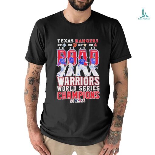 Road Warriors Texas Rangers Abbey Road World Series Champions 2023 Signatures Shirt