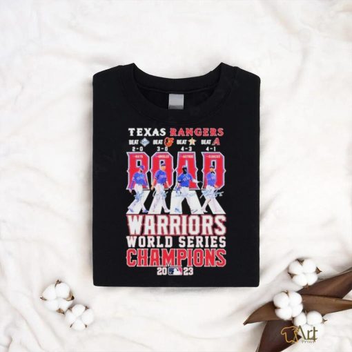 Road Warriors Texas Rangers Abbey Road World Series Champions 2023 Signatures Shirt