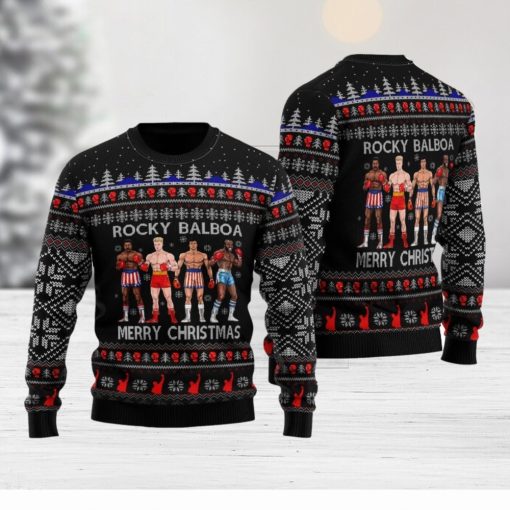 Rocky Balboa Ugly Christmas Sweater Christmas Holiday Gift For Men And Women