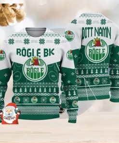 Rogle BK 3D Ugly Christmas Sweater Christmas Holiday Gift Custom Name For Men And Women