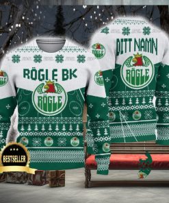 Rogle BK Ugly Christmas Sweater Logo Custom Name Gift Fans