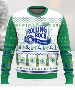 Rolling Rock 3D Sweater Christmas Gift Ugly Christmas Sweater