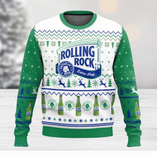 Rolling Rock 3D Sweater Christmas Gift Ugly Christmas Sweater