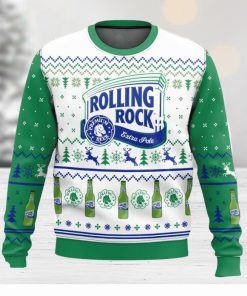 Rolling Rock 3D Sweater Christmas Gift Ugly Christmas Sweater