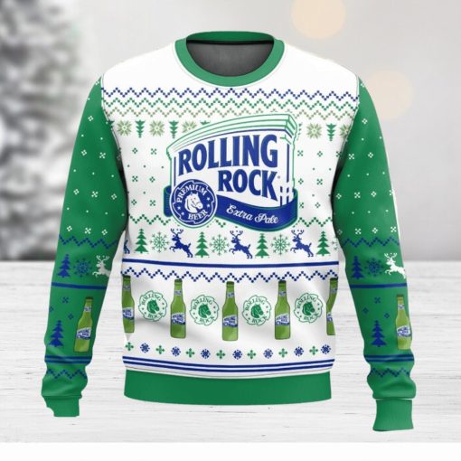 Rolling Rock 3D Sweater Christmas Gift Ugly Christmas Sweater