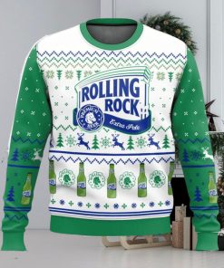 Rolling Rock All Over Printed Ugly Christmas Sweater Trending Christmas Gift Ideas