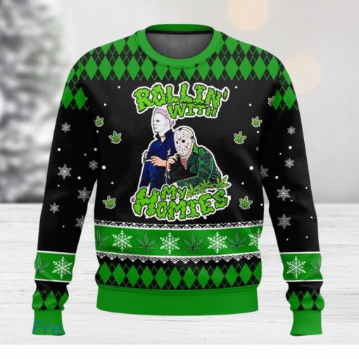 Rolling With My Homies 3D Sweater Christmas Gift Ugly Christmas Sweater