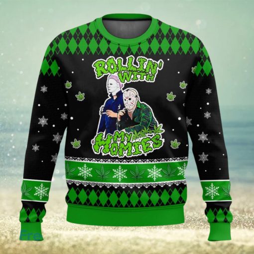 Rolling With My Homies 3D Sweater Christmas Gift Ugly Christmas Sweater