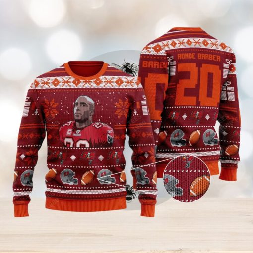 Ronde Barber tampa bay buccaneers NFL Ugly Christmas 3D Sweater For Men And Women