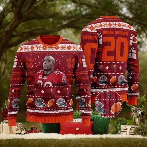 Ronde Barber tampa bay buccaneers NFL Ugly Christmas 3D Sweater For Men And Women