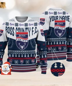 Ross County F.C. 3D Ugly Christmas Sweater Christmas Holiday Gift Custom Name For Men And Women