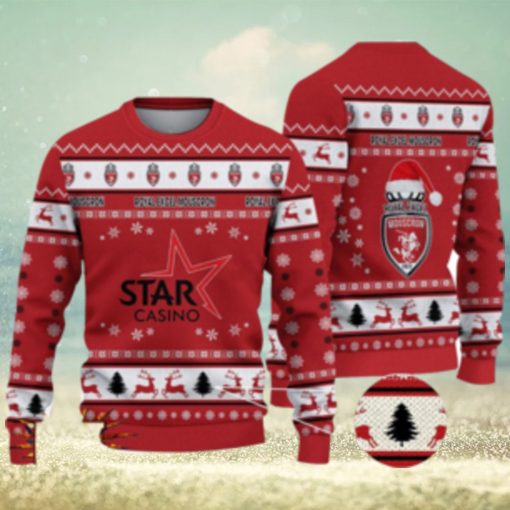 Royal Excel Mouscron 3D Ugly Christmas Sweater For Men And Women Sport Fans