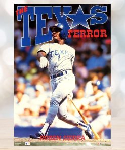Ruben Sierra Texas Terror Texas Rangers Mlb Action Poster