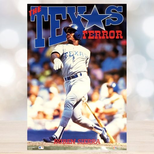 Ruben Sierra Texas Terror Texas Rangers Mlb Action Poster
