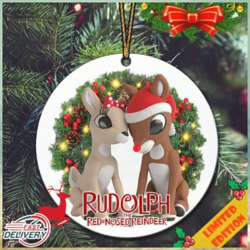 Rudolph the Red Nosed Reindeer Ornament For Kids Christmas 2023 Tree Decorations