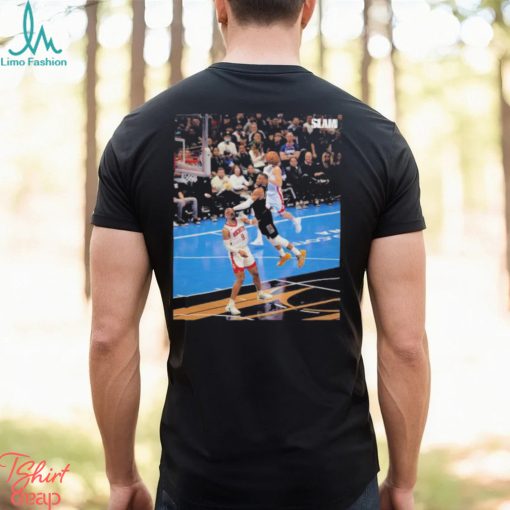 Russell Westbrook Dunk Covered Dillon Brooks Whole Face T Shirt