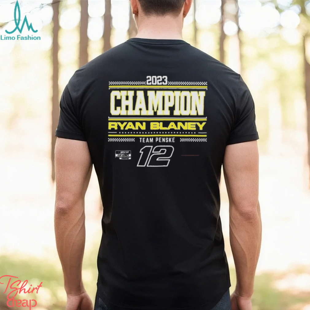 Ryan Blaney Team Penske 2023 NASCAR Cup Series Champion Pit Road Shirt Ryan Blaney Team Penske 2023 NASCAR Cup Series Champion Pit Road Shirt